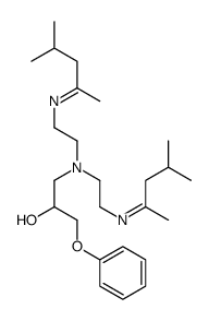 1-[双[2-[(1,3-二甲基亚丁基)氨基]乙基]氨基]-3-苯氧基-2-丙醇结构式