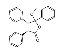 trans-3,4,5-Triphenyl-5-methoxy-γ-lacton Structure