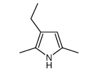 2,5-Dimethyl-3-ethyl-1H-pyrrole结构式