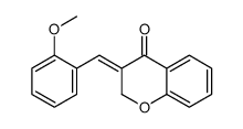 3-[(2-methoxyphenyl)methylidene]chromen-4-one结构式