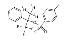 1,1,1-trifluoro-2-phenylpropan-2-yl-3,3,3-d34-methylbenzenesulfonate结构式