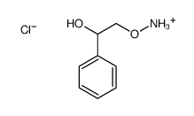 (2-hydroxy-2-phenylethoxy)azanium,chloride Structure