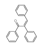(Z)-1,2,3-triphenylprop-2-en-1-one结构式