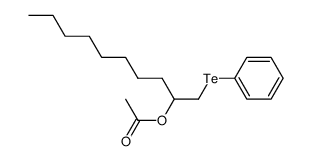 1-phenyltelluro-2-decanol acetate Structure