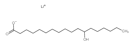 lithium 12-hydroxystearate Structure