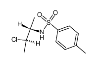 N-((1S,2R)-2-chloro-1-methyl-propyl)-toluene-4-sulfonamide Structure