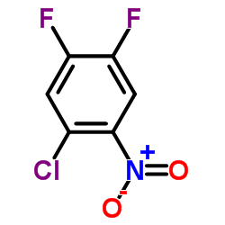 2-氯-4,5-二氟硝基苯结构式