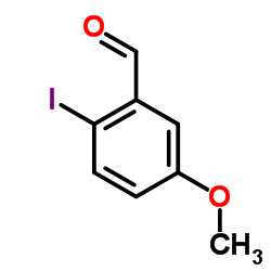 2-碘-5-甲氧基苯甲醛结构式