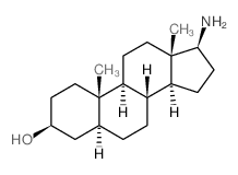 (3S,5S,8R,9S,10S,13S,14S,17S)-17-amino-10,13-dimethyl-2,3,4,5,6,7,8,9,11,12,14,15,16,17-tetradecahydro-1H-cyclopenta[a]phenanthren-3-ol结构式