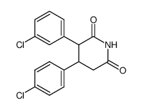 3-(3-chlorophenyl)-4-(4-chlorophenyl)piperidine-2,6-dione结构式