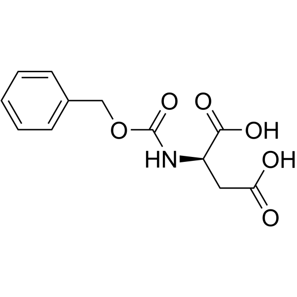 N-CBZ-D-天冬氨酸结构式