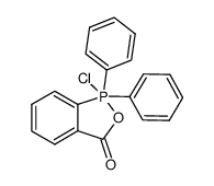 P-chloro-P,P-diphenyl-2,3-benzoxaphospholen-1-one Structure