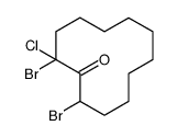 2,12-dibromo-2-chlorocyclododecan-1-one结构式