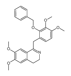 1-(2-(benzyloxy)-3,4-dimethoxybenzyl)-6,7-dimethoxy-3,4-dihydroisoquinoline结构式