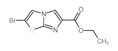 2-溴咪唑并[2,1-b]噻唑-6-羧酸乙酯结构式