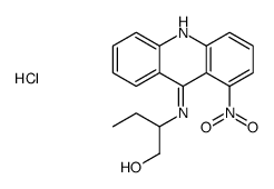 1-Butanol, 2-((1-nitro-9-acridinyl)amino)-, monohydrochloride Structure