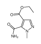 ethyl 5-carbamoyl-1-Methyl-1H-pyrazole-4-carboxylate Structure