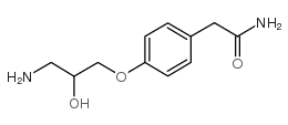 2-[4-(3-amino-2-hydroxypropoxy)phenyl]acetamide结构式