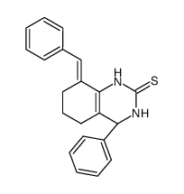 4-phenyl-8-benzylidene-3,4,5,6,7,8-hexahydro-2(1H)-quinazolinethione Structure