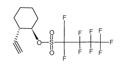 (1R,2S)-2-ethynylcyclohexyl 1,1,2,2,3,3,4,4,4-nonafluorobutane-1-sulfonate结构式