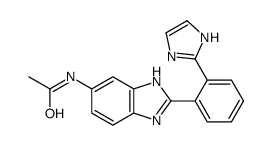 N-[2-[2-(1H-imidazol-2-yl)phenyl]-3H-benzimidazol-5-yl]acetamide结构式