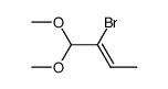 α-bromocrotonaldehyde dimethyl acetal Structure