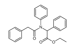ethyl 2-phenyl-2-(N-(2-phenylacetyl)anilino)acetate结构式