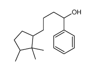 alpha-[3-(2,2,3-trimethylcyclopentyl)propyl]benzyl alcohol structure