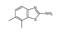 6,7-dimethyl-benzothiazol-2-ylamine结构式
