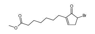 5-bromo-2-(6'-methoxycarbonylhexyl)cyclopent-2-en-1-one Structure