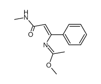 methylN-((Z)-3-(methylamino)-3-oxo-1-phenylprop-1-en-1-yl)acetimidate结构式