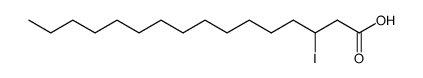 3-iodo-hexadecanoic acid Structure