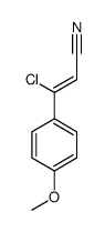 (Z)-3-氯-3-(4-甲氧基苯基)丙烯腈结构式