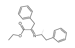 ethyl 3-phenyl-2-((1-phenylpropan-2-yl)imino)propanoate Structure