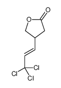 4-(3,3,3-trichloroprop-1-enyl)oxolan-2-one结构式