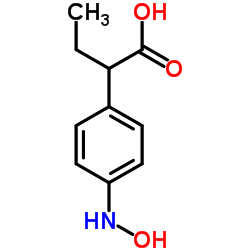 2-[4-(Hydroxyamino)phenyl]butanoic acid Structure