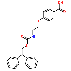 4-[2-(Fmoc-氨基)乙氧基]-苯甲酸结构式