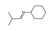 N-(cyclohexyl)-N-[(1E)-2-methylpropylidene]amine Structure