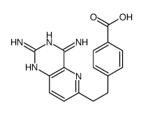 4-[2-(2,4-diaminopyrido[3,2-d]pyrimidin-6-yl)ethyl]benzoic acid Structure