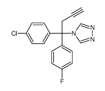 4-[1-(4-chlorophenyl)-1-(4-fluorophenyl)but-3-ynyl]-1,2,4-triazole Structure