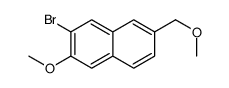 3-bromo-2-methoxy-6-(methoxymethyl)naphthalene Structure