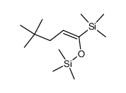 (E)-(1-((trimethylsilyl)oxy)-4,4-dimethyl-1-pentenyl)trimethylsilane结构式