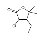 3-chloro-4-ethyl-5,5-dimethyloxolan-2-one Structure