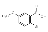 2-溴-5-甲氧基苯硼酸结构式