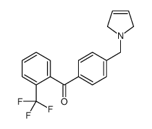 4'-(3-PYRROLINOMETHYL)-2-TRIFLUOROMETHYLBENZOPHENONE Structure