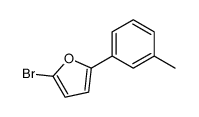 2-bromo-5-(3-methylphenyl)furan Structure