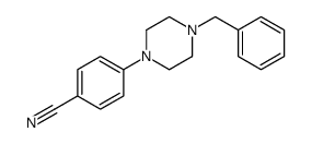 4-(4-benzylpiperazin-1-yl)benzonitrile Structure