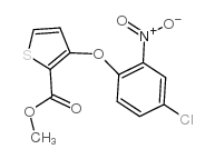 methyl 3-(4-chloro-2-nitrophenoxy)thiophene-2-carboxylate Structure