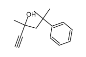 3,5-dimethyl-5-phenylhex-1-yn-3-ol结构式