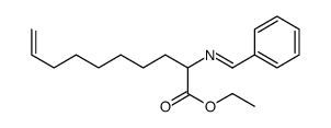 ethyl 2-(benzylideneamino)dec-9-enoate结构式